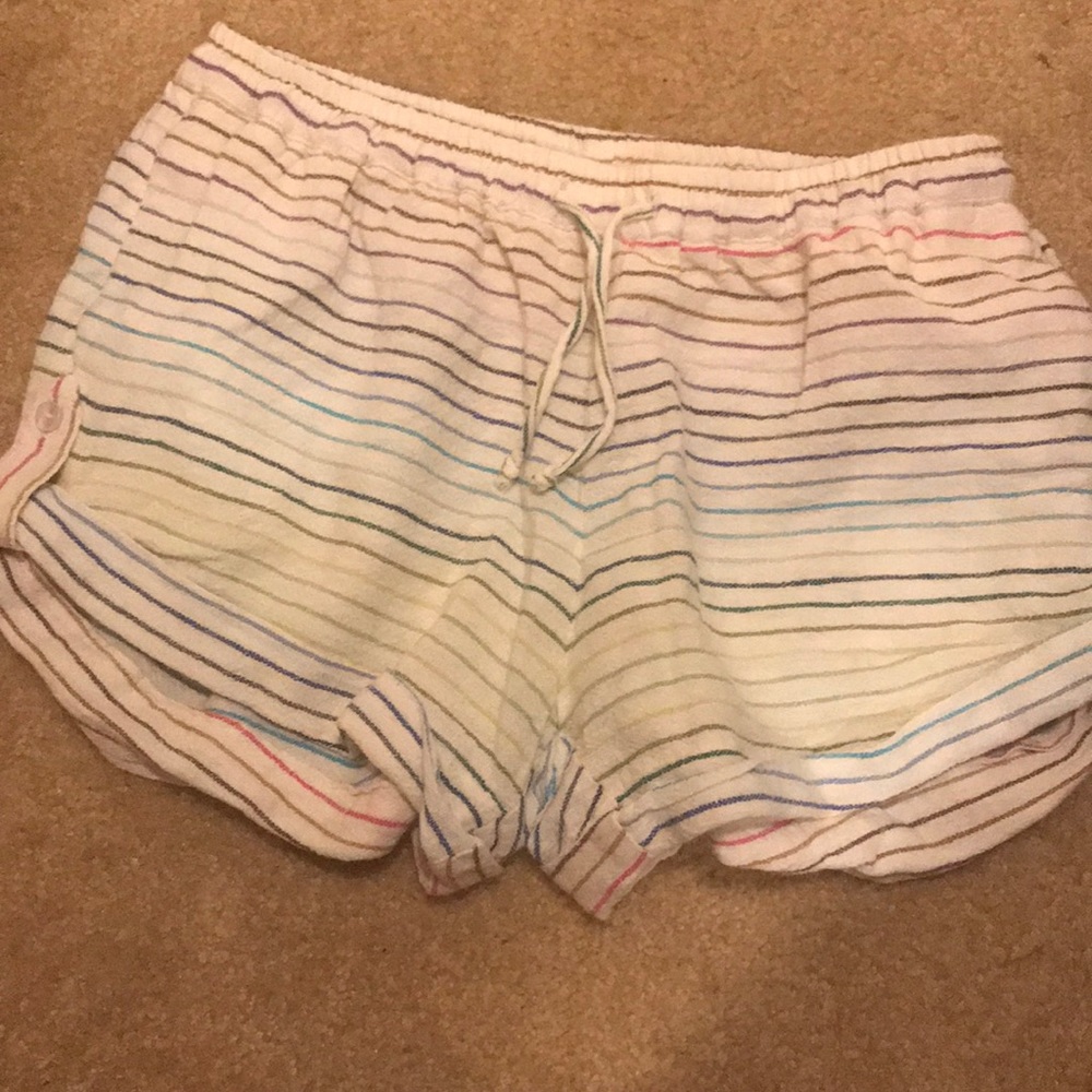 Red Camel Stripe Shorts